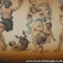 Load image into Gallery viewer, GERMAN Ackermann &amp; Fritze Porcelain Platter / Tray with Blue Beehive Mark on the Reverse. BACCHANALIAN PROCESSION
