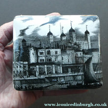 Load image into Gallery viewer, 1960s Portmeirion Black and White Ceramic Box. Tower of London
