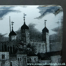 Load image into Gallery viewer, 1960s Portmeirion Black and White Ceramic Box. Tower of London
