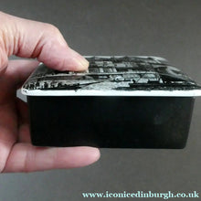 Load image into Gallery viewer, 1960s Portmeirion Black and White Ceramic Box. Tower of London
