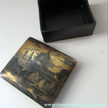 Load image into Gallery viewer, Early Portmeirion Ceramic Lidded Box with Gold Image of St Paul's Cathedral, London
