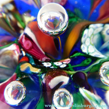 Load image into Gallery viewer, SELKIRK GLASS 1980s Scottish HARLEQUIN Paperweight
