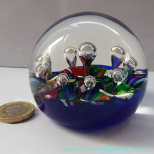 Load image into Gallery viewer, SELKIRK GLASS 1980s Scottish HARLEQUIN Paperweight

