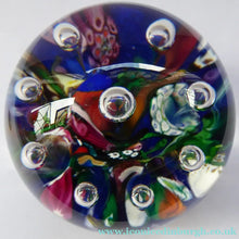 Load image into Gallery viewer, SELKIRK GLASS 1980s Scottish HARLEQUIN Paperweight
