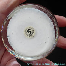 Load image into Gallery viewer, Early SELKIRK GLASS 1980s Scottish Paperweight. With etched inscription and date on the base &amp; original paper label.
