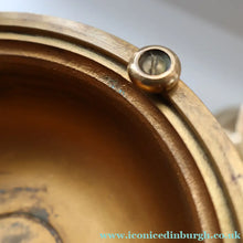 Load image into Gallery viewer, ECCLESIASTICAL ART. Unusual Pair of Vintage Handmade Solid Brass Half Dome Church Candlesticks
