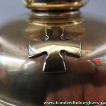 Load image into Gallery viewer, ECCLESIASTICAL ART. Unusual Pair of Vintage Handmade Solid Brass Half Dome Church Candlesticks

