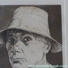 Load image into Gallery viewer, Edgard Holloway Self-Portrait 1984 Pencil Signed
