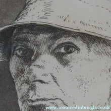 Load image into Gallery viewer, Edgard Holloway Self-Portrait 1984 Pencil Signed
