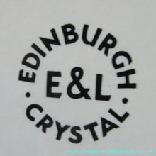 Load image into Gallery viewer, EDINBURGH CRYSTAL 1920s Tall Glasses or Tumblers. Each with stylish Older THISTLE and Flowers Pattern - VINTAGE CRYSTAL
