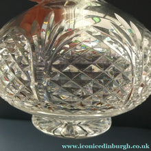 Load image into Gallery viewer, EDINBURGH CRYSTAL. Vintage 1950s Genie Bottle Shape Whisky Decanter 12 inches
