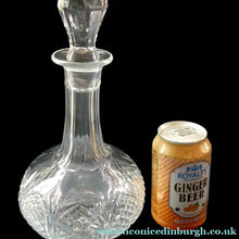 Load image into Gallery viewer, EDINBURGH CRYSTAL. Vintage 1950s Genie Bottle Shape Whisky Decanter 12 inches
