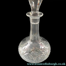 Load image into Gallery viewer, EDINBURGH CRYSTAL. Vintage 1950s Genie Bottle Shape Whisky Decanter 12 inches
