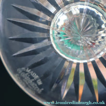 Load image into Gallery viewer, Vintage 1950s / 1960s Edinburgh Crystal White Wine Glasses. Rarer ROYAL SCOT Pattern. Set of Six.  5 7/8 inches
