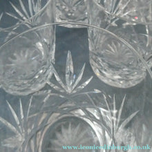 Load image into Gallery viewer, Set of Six 1950s EDINBURGH CRYSTAL Tall OBAN Tumblers. Height 4 1/8 inches
