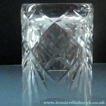 Load image into Gallery viewer, Pair of 1950s EDINBURGH CRYSTAL Tall OBAN Tumblers. Height 4 1/8 inches 
