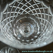 Load image into Gallery viewer, Vintage 1960s Edinburgh Crystal Tall White Wine Glasses. BRAEMAR Pattern
