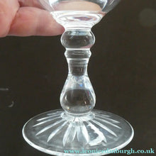 Load image into Gallery viewer, Vintage 1960s Edinburgh Crystal Tall White Wine Glasses. BRAEMAR Pattern
