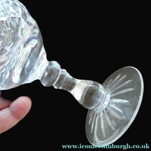 Load image into Gallery viewer, Vintage 1960s Edinburgh Crystal Tall White Wine Glasses. BRAEMAR Pattern
