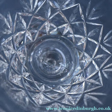 Load image into Gallery viewer, FOUR Vintage 1960s Edinburgh Small Wine or Sherry Glasses. STAR OF EDINBURGH Pattern. 5 1/4 inches

