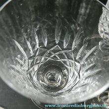 Load image into Gallery viewer, Vintage Edinburgh Crystal Set of Six Appin Pattern Sherry Glasses
