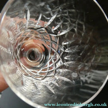 Load image into Gallery viewer, Vintage Edinburgh Crystal Set of Six Appin Pattern Sherry Glasses
