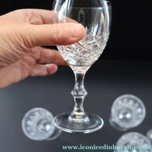 Load image into Gallery viewer, Edinburgh Crystal (EDI50 Pattern) Five Signed Small White Wine Glasses. Height 4 5/8 inches (Copy) - VINTAGE CRYSTAL
