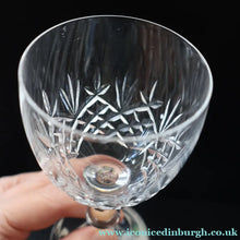 Load image into Gallery viewer, Edinburgh Crystal (EDI50 Pattern) Five Signed Small White Wine Glasses. Height 4 5/8 inches (Copy) - VINTAGE CRYSTAL
