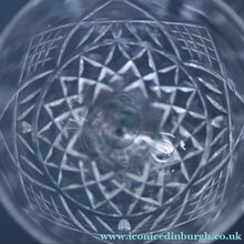 Load image into Gallery viewer, SET OF SIX EDINBURGH CRYSTAL (EDI8 Pattern) Small White Wine Glasses. SIGNED Height 4 5/8 inches
