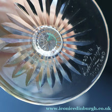 Load image into Gallery viewer, SET OF SIX EDINBURGH CRYSTAL (EDI8 Pattern) Small White Wine Glasses. SIGNED Height 4 5/8 inches
