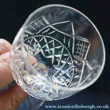 Load image into Gallery viewer, SET OF SIX EDINBURGH CRYSTAL (EDI8 Pattern) Small White Wine Glasses. SIGNED Height 4 5/8 inches - VINTAGE CRYSTAL
