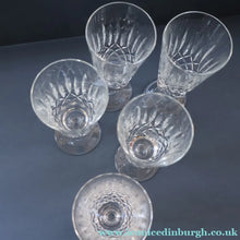 Load image into Gallery viewer, EDINBURGH CRYSTAL. FIVE Matching Fluted Champagne Glasses. Appin Pattern. 6 1/4 inches
