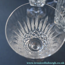 Load image into Gallery viewer, EDINBURGH CRYSTAL. FIVE Matching Fluted Champagne Glasses. Appin Pattern. 6 1/4 inches
