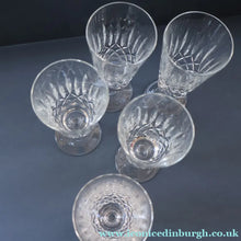 Load image into Gallery viewer, EDINBURGH CRYSTAL. FIVE Matching Fluted Champagne Glasses. Appin Pattern. 6 1/4 inches
