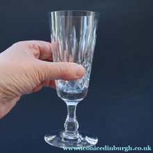 Load image into Gallery viewer, EDINBURGH CRYSTAL. FIVE Matching Fluted Champagne Glasses. Appin Pattern. 6 1/4 inches
