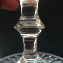 Load image into Gallery viewer, FOUR ONLY. Vintage Edinburgh Crystal Claret or Small Wine Glasses. STAR OF EDINBURGH Pattern. 5 1/8 inches
