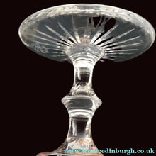 Load image into Gallery viewer, FOUR ONLY. Vintage Edinburgh Crystal Claret or Small Wine Glasses. STAR OF EDINBURGH Pattern. 5 1/8 inches
