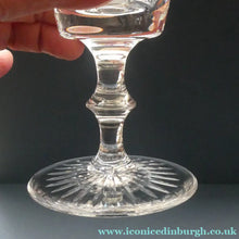 Load image into Gallery viewer, FOUR ONLY. Vintage Edinburgh Crystal Claret or Small Wine Glasses. STAR OF EDINBURGH Pattern. 5 1/8 inches
