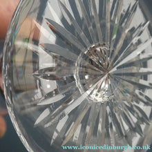 Load image into Gallery viewer, FOUR ONLY. Vintage Edinburgh Crystal Claret or Small Wine Glasses. STAR OF EDINBURGH Pattern. 5 1/8 inches
