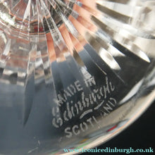 Load image into Gallery viewer, FOUR ONLY. Vintage Edinburgh Crystal Claret or Small Wine Glasses. STAR OF EDINBURGH Pattern. 5 1/8 inches
