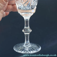 Load image into Gallery viewer, FOUR Edinburgh Crystal Wine Glasses. STAR OF EDINBURGH Pattern: 6 1/4 inches 
