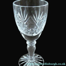 Load image into Gallery viewer, Edinburgh Crystal Set of FOUR Vintage STIRLING PATTERN Liqueur or Tasting Glasses
