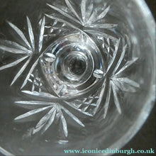 Load image into Gallery viewer, Edinburgh Crystal Set of FOUR Vintage STIRLING PATTERN Liqueur or Tasting Glasses
