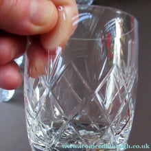 Load image into Gallery viewer, Four Vintage Edinburgh Crystal Tumblers. Scottish Glass
