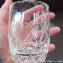 Load image into Gallery viewer, Four Vintage Edinburgh Crystal Tumblers. Scottish Glass
