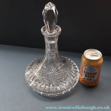 Load image into Gallery viewer, Vintage GLENEAGLES Edinburgh Crystal Ship's Decanter. Height: 10 1/2 inches
