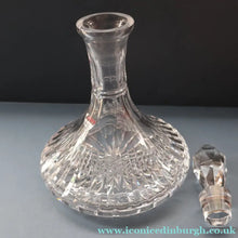 Load image into Gallery viewer, Vintage GLENEAGLES Edinburgh Crystal Ship's Decanter. Height: 10 1/2 inches
