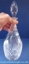 Load image into Gallery viewer, EDINBURGH CRYSTAL. IONA Pattern Vintage Round Wine Decanter. Etched signature to base. Two Whisky Tumblers - Scottish
