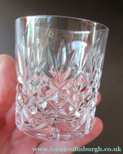 Load image into Gallery viewer, Iona Pattern Edinburgh Crystal Decanter (and two Crystal tumblers)
