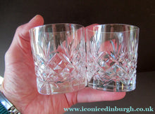 Load image into Gallery viewer, Iona Pattern Edinburgh Crystal Decanter (and two Crystal tumblers)
